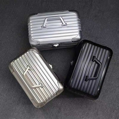 全鋁鎂合金化妝箱美甲美容箱14寸手提行李箱工具箱手提登機箱