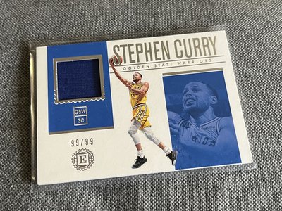 實戰 球衣卡 超好看 Stephen Curry 限量99張 game-worn patch 勇士 encased