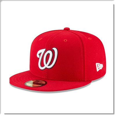 【ANGEL NEW ERA】NEW ERA MLB 華盛頓 國民 59FIFTY 正式球員帽 通用 活力紅 棒球帽