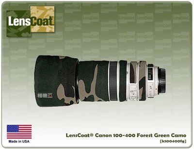 ☆相機王☆LensCoat LC100400FG 迷彩鏡頭保護套〔Canon EF 100-400mm 一代鏡用〕
