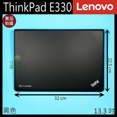 【漾屏屋】含稅 Lenovo 聯想 ThinkPad E330 13.3吋 黑色 筆電 A殼 A蓋 上蓋 外殼 良品