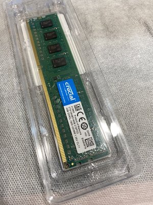 中古新品- 美光 4G DDR3L-1600 桌上型記憶