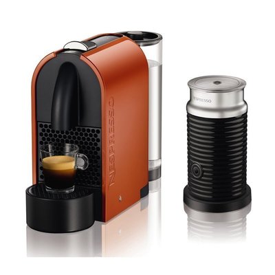 [日本代購] Nespresso U 雀巢膠囊咖啡機 D50OR-A3B 附奶泡機
