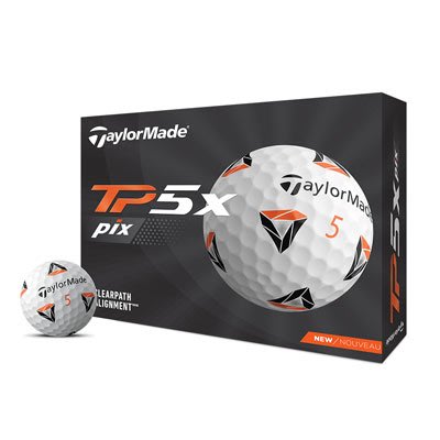 (易達高爾夫)全新原廠TaylorMade TP5X Pix 幾何圖形 五層球 高爾夫球