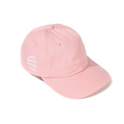 現貨 Anti Social Club Weird cap Pink ASSC 老帽 粉紅 白字 女生