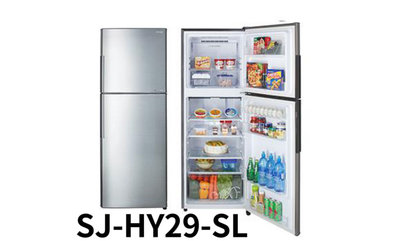 ￼SHARP夏普【SJ-HY29-SL】287公升 雙門 變頻冰箱