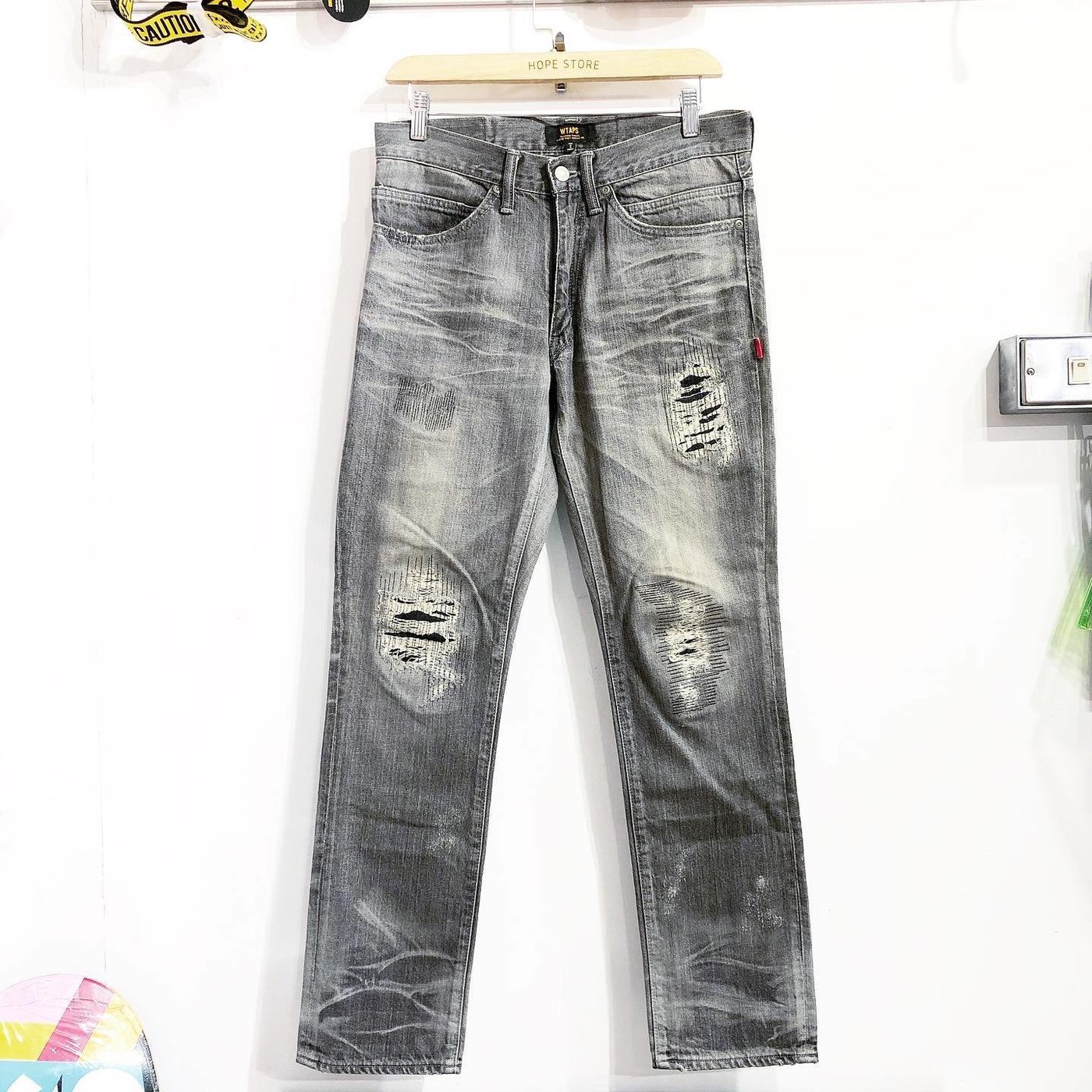 【希望商店】WTAPS BLUES VERY SKINNY 15SS 黑水洗破壞