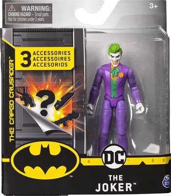 BATMAN 蝙蝠俠 4吋可動人偶 小丑 THE JOKER 蝙蝠俠4吋可動人偶 BATMAN4吋可動人偶 DC 在台