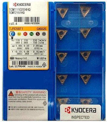 京瓷Kyocera刀片 TCMT110204-HQ CA5525