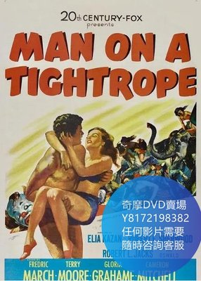 DVD 海量影片賣場 繩上人/Man on a Tightrope  電影 1953年