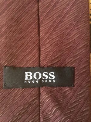 Hugo Boss 領帶 紅棕色