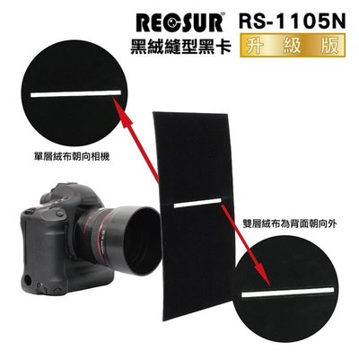 【eYe攝影】RECSUR 銳攝 新版 RS-1105N 黑絨縫型黑卡 絨布 縫卡 升級版 不反光 黑卡 花式黑卡