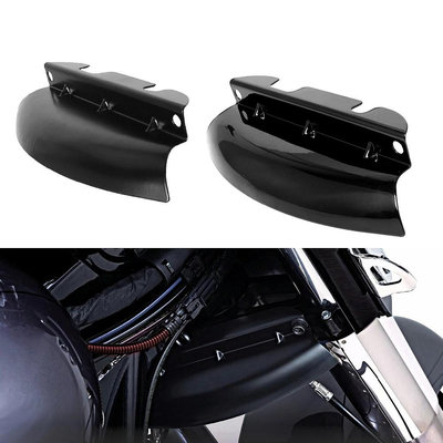 摩托車零件 適用于哈雷滑翔 路王改裝車頭前叉導流罩裝飾件 前叉蓋