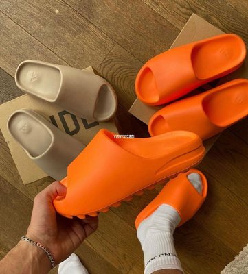 adidas Yeezy Slide”England Orange”橘色 休閑拖鞋男女 GZ0953
