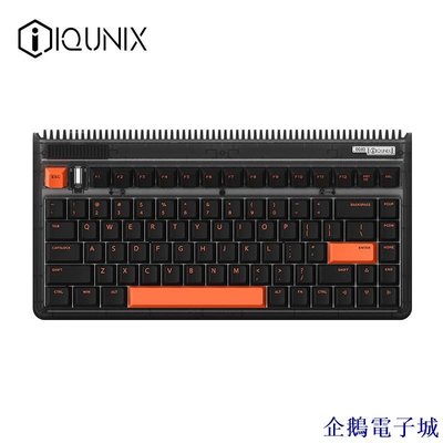 溜溜雜貨檔IQUNIX O80橙黑 機械鍵盤 客製化鍵盤 遊戲鍵盤 83鍵電腦鍵盤 Cherry茶軸無光版 GU3O