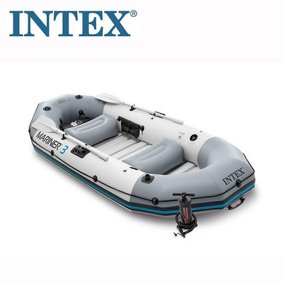 水上設備 游泳 美國INTEX68373專業水手三人船組充氣船皮劃艇釣魚船 橡皮艇