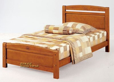 【設計私生活】安麗柚木色3.5尺單人床架、床台(部份地區免運費)274A