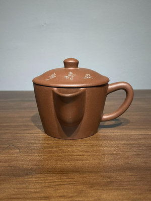 八九十年代側把紫砂茶器960 紫砂壺 茶具 品茗杯【古藏】