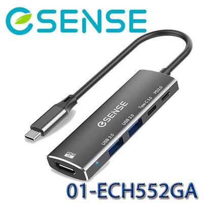 【MR3C】含稅 eSENSE 逸盛 H552 Type-C TO HDMI/USB3.0/PD3.0 轉接器