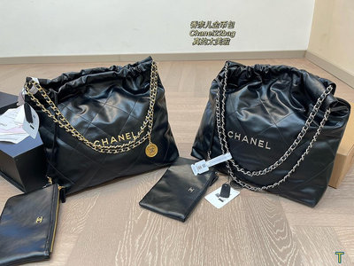 【二手包包】垃圾袋 香奈兒金幣包Chanel22bag真的太美啦 高級的情冷感撲面而來超級酷 可鹽可甜  給NO195333