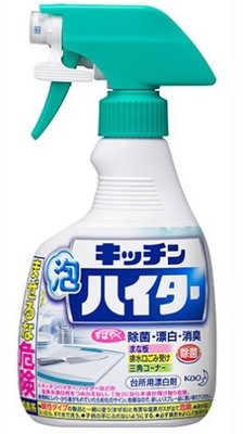日本花王 廚房泡沫除菌漂白清潔劑400ml 砧板 提籠 琉璃台 排水口 泡沫清潔 漂白 除菌 消臭 去汙 33801