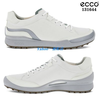 Ｙａｈｏｏ一號鞋店　新款 正貨ecco男鞋 ECCO GOLF BIOM HYBRID 高爾夫球鞋 小牛皮 YAK皮革 特殊鞋墊131644