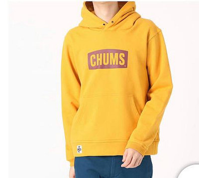 CHUMS Logo Pullover Parka 男 連帽T恤 黃