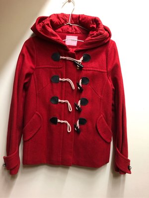 E-wear紅色羊毛外套