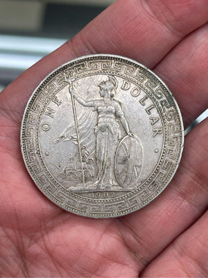 香港壹圓站洋銀幣1902年