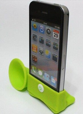 蘋果 iPhone 4 4S IPONE5 5S音響 音箱 小喇叭 擴音器 揚聲器 支架 擴音號角 牛角