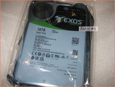 JULE 3C會社-希捷Seagate EXOS 10TB 10T ST10000NM001G/全新/氦氣/企業級 硬碟