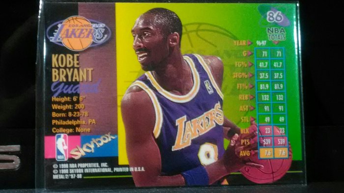 Kobe Bryant '97-'98 Metal No.86 | Yahoo奇摩拍賣