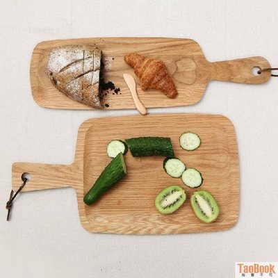 橡木砧板 廚房用具 餐板 水果板 麵包板 披薩板 餐具(白橡木窄板50*15cm)