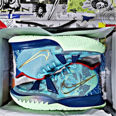 【正品】全新 Nike Kyrie 7 PH EP“Special FX”電影主題 湖水綠 籃球 運動DC0589-400潮鞋