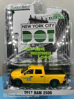 BOXx潮玩~綠光1/64 2017道奇2500皮卡-紐約市街道維護車 30173 綠機器