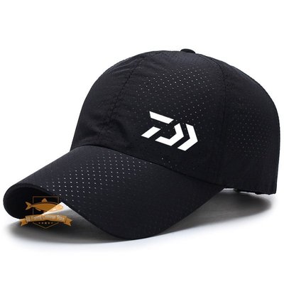 2022 DAIWA 釣魚帽夏季戶外運動旅行透氣速乾網狀棒球帽騎行遮陽可調-master衣櫃3