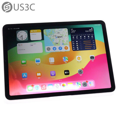 【US3C-台南店】【一元起標】台灣公司貨 Apple iPad Air 5 64G WiFi 10.9吋 粉紅色 M1晶片 二手平板