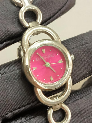 Elle Studio 馬口蹄造型 類似 Gucci  正版 飾品錶 時尚 生活防水 可正常使用 女石英錶 手圍17公分