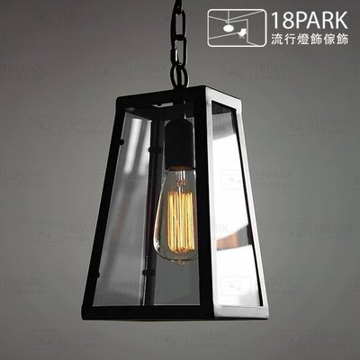 【18Park】極簡時尚感 Filament Chandelier [ 櫥窗吊燈-迷你單燈(黑) ]