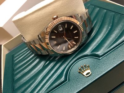 （已售）Rolex9.9新，玫瑰金，錶徑41m 原廠保固中，盒單全(126331)（已售）