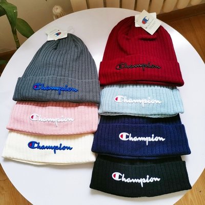 【熱賣精選】日系 Champion 冠軍 加絨針織帽 冷帽 毛線帽 毛帽40932