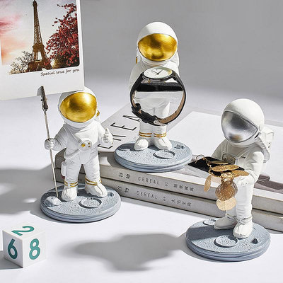 大雷招財鋪- 創意宇航員多功能可愛裝飾擺件家居客廳辦公桌書房桌面太空人擺設SGBS