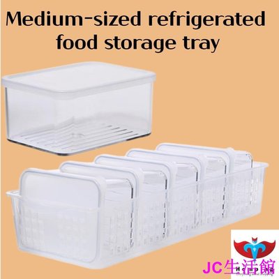 [Silicook] 冰箱 食材 保管容器 深 3號 (白色蓋子) 5P + Tray 中型 1P-雙喜生活館