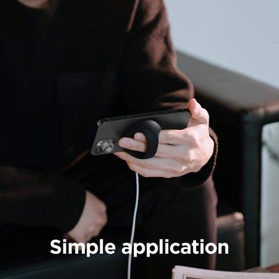 MagSafe磁吸無線充電支架 適用於蘋果12系列手機 硅膠支架 手機支架 指環支架 指環扣