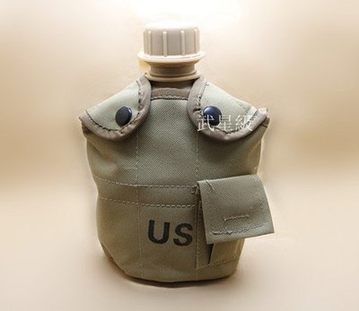 台南 武星級 美軍 US 水壺 一公升 沙 (生存遊戲 cosplay 軍人 士兵 WARGAME 鋼杯 軍用 水壺包