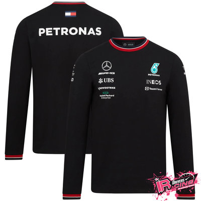 ♚賽車手的試衣間♚ Mercedes AMG Petronas F1 2022 Team 長袖 上衣 黑色