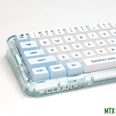 MTX旗艦店卡通史努比鍵帽 MDA高度 133鍵 PBT材質熱升 兼容 60~108鍵 機械遊戲鍵盤鍵帽
