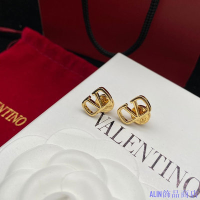 ALIN飾品商店范倫鐵諾 2023新款valentino耳環氣質時尚飾品