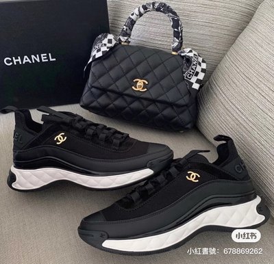 Chanel 金字黑色球鞋  在台現貨 #38 #38.5 $4xxxx