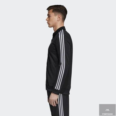 【Fashion™潮牌購】Adidas 黑白 三條線 基本款 立領 運動外套 男生 CW1250